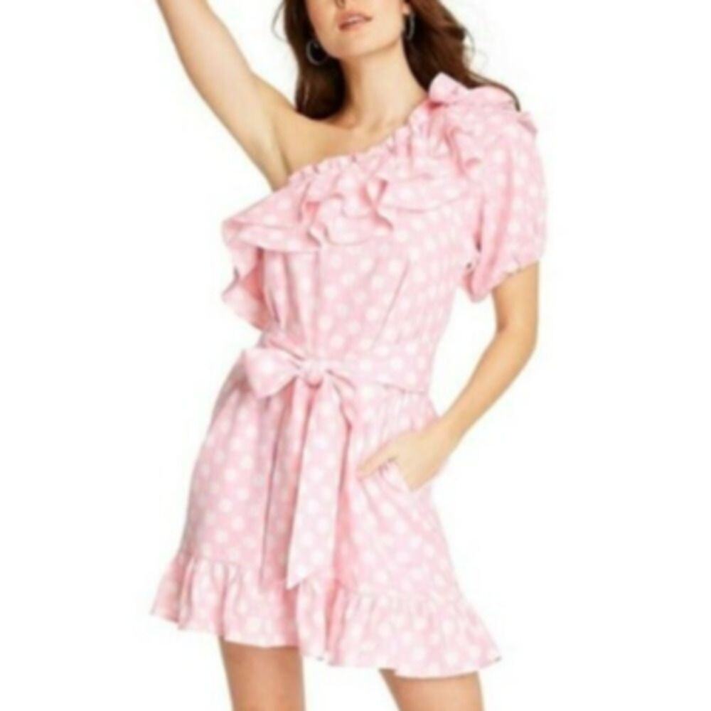 Lisa Marie Fernandez for Target Pink White Polka Dot Dress Size XL